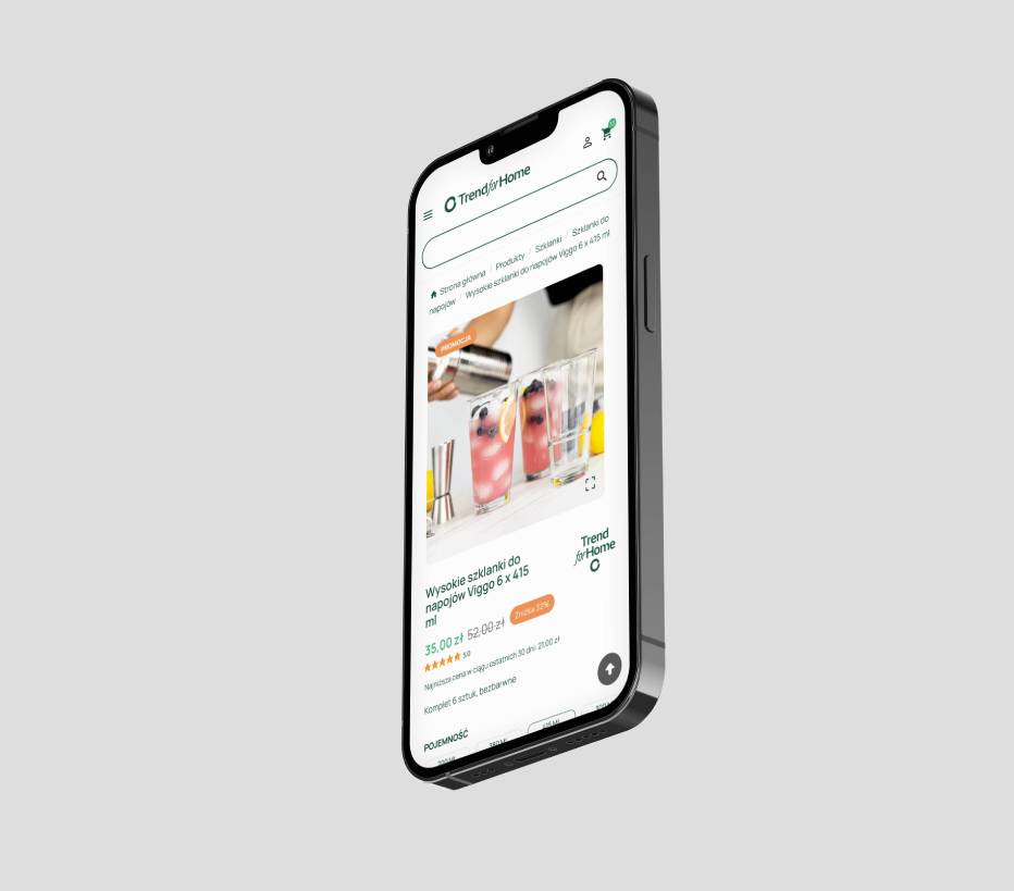 Strona produktu Trend for Home